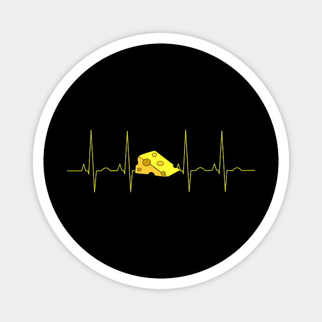 Cheese Heartbeat Magnet by Realfashion